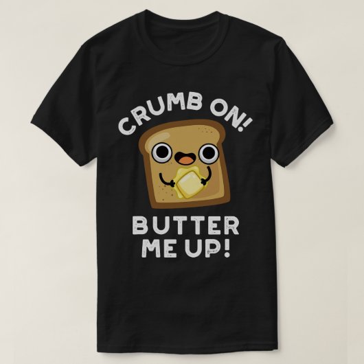 バターパンおもしろいパン Tシャツ (デザイン正面)