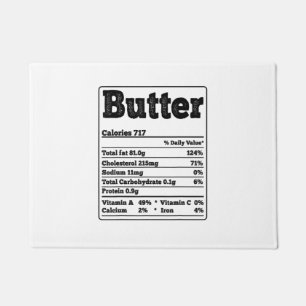 バターファクト成分おもしろいグルメThanksgivin ドアマット