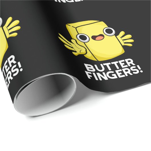 バターフィンガおもしろいーバターフードプンダークBG ラッピングペーパー (ロールコーナー)