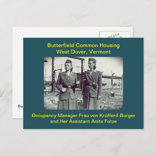 バターフィールド住宅ユーモア：ポストカード ポストカード (正面/裏面)