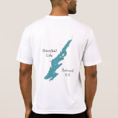 バターフィールド湖のカイツメのペア Tシャツ (裏面)