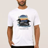 バターフィールド湖のカイツメのペア Tシャツ (正面)