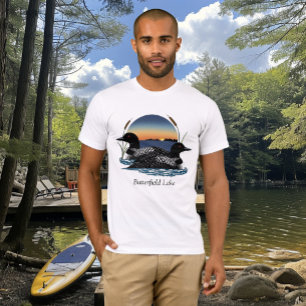 バターフィールド湖のカイツメのペア Tシャツ