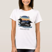 バターフィールド湖の2羽のアオサギ Tシャツ (正面)
