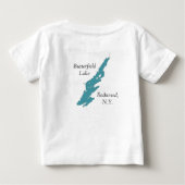 バターフィールド湖の2羽のアメリカサンカノゴイ ベビーTシャツ (裏面)