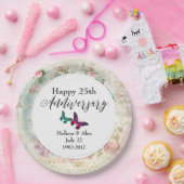 バターフェリーとヴィンテージバラ記念日 ペーパープレート (パーティー)