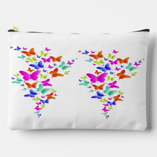 バターフライアートデザイン アクセサリーポーチ (正面)