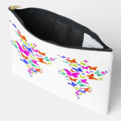 バターフライアートデザイン アクセサリーポーチ (見開き)