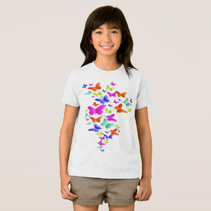 バターフライアートデザイン トライブレンドTシャツ