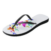 バターフライアートデザイン ビーチサンダル (アングル)