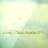 バターフライズインサニーメドウシームレスウィンドウデカール ウィンドウサイン (シート3)