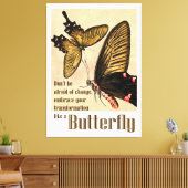 バターフライ引用文キャンバス印刷 キャンバスプリント (インサイチュ (リビング))