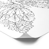 バターフラワー#13ファンタジー着色 ポスター (角)