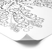 バターフラワー#2詳細着色 ポスター (角)