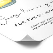 バターブライダルシャワーいくつコルクを推測 ポスター (角)