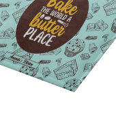 バタープおもしろいンケーキマフィンベーカリーパターンを焼く カッティングボード (角)