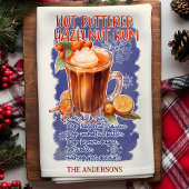 バターヘーゼルナッツラムクリスマスカクテルレシピ キッチンタオル