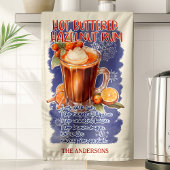 バターヘーゼルナッツラムクリスマスカクテルレシピ キッチンタオル