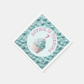 バターミシングパーティー誕生日 スタンダードカクテルナプキン (角)