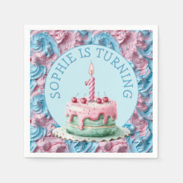 バターミシングパーティー誕生日 スタンダードカクテルナプキン