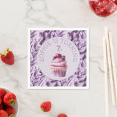 バターミシングパーティー誕生日 スタンダードカクテルナプキン (インサイチュ)