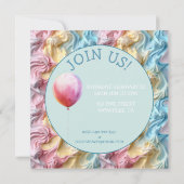 バターミシングパーティー誕生日 招待状 (裏面)