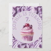 バターミシングパーティー誕生日 招待状 (正面)