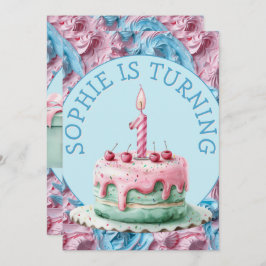 バターミシングパーティー誕生日 招待状