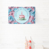 バターミシングパーティー誕生日 横断幕 (インサイチュ)