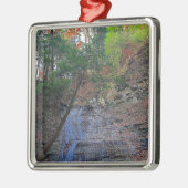 バターミルクはCuyahogaの国立公園オハイオ州落ちます メタルオーナメント (左)