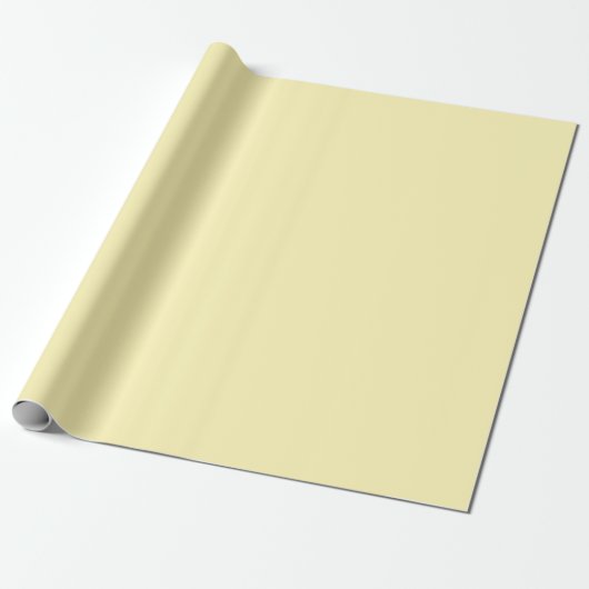 バターミルクイエロー ラッピングペーパー (アンロールド)