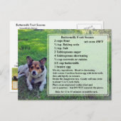 バターミルクフルーツスコーンズレシピはがき ポストカード (正面/裏面)