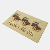 バターミーアップペンシルバおもしろいニアオランダアップルバター ドアマット (アングル)