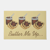 バターミーアップペンシルバおもしろいニアオランダアップルバター ドアマット (正面)