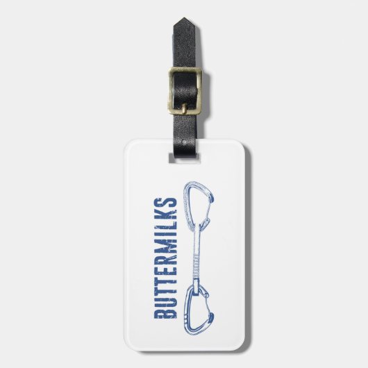 バターミークスロック登山Quickdraw ラゲッジタグ (正面縦)