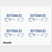 バターミークスロック登山Quickdraw 長方形シール (シート)