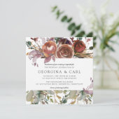 バターミ & プラム 結婚式招待状 | スクエア1 招待状 (スタンド正面)