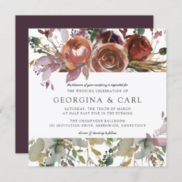 バターミ & プラム 結婚式招待状 | スクエア1 招待状