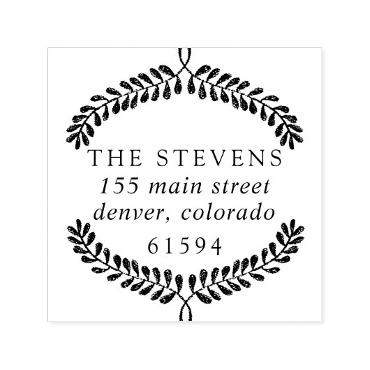 バタームアンドプラム差出人住所セルフインキングスタンプ セルフインキングスタンプ (デザイン)