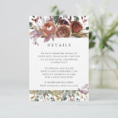 バターム&プラム結婚のゲスト情報カード エンクロージャーカード (スタンド正面)