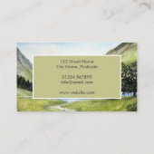 バターメアレイクディストリクトイングランドランドスケープ 名刺 (裏面)