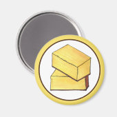 バターモチハワイHIハワイアンフードデザート マグネット (正面/裏面)