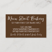 バターモチハワイHIハワイアンフードデザート 名刺 (裏面)