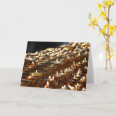 バターランプの挨拶状 カード (黄色い花)