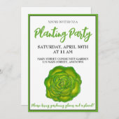 バターレタス野菜コミュニティガーデンパーティー 招待状 (正面/裏面)