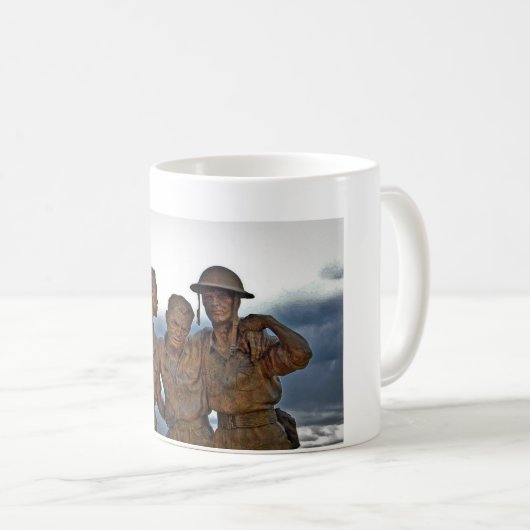 バターン州の死の3月の記念物 コーヒーマグカップ (正面右)