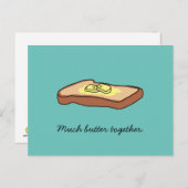 「バター一枚一枚」はがき ポストカード (正面/裏面)