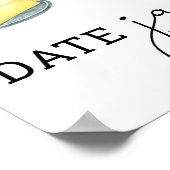 バター一緒にブライダルシャワー日付jarブライダルゲーム ポスター (角)