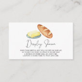 バター一緒にブライダルシャワー – ディスプレイシャワー エンクロージャーカード (正面)