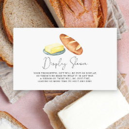 バター一緒にブライダルシャワー – ディスプレイシャワー エンクロージャーカード